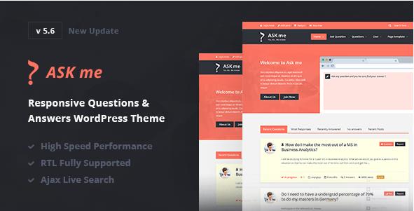 Ask Me v7.0.1无限制版（已汉化） – WordPress问答主题