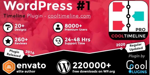 Cool Timeline Pro v7.1.0（已汉化） – WordPress时间轴插件