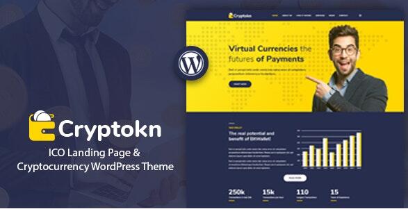 Cryptokn v1.2 – ICO登陆页面和Cryptocurrency WordPress主题