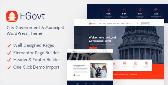 EGovt v1.6.5 – WordPress市政府主题