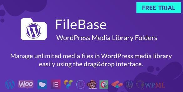 FileBase v1.4.2中文无限制版 – WordPress媒体库文件夹