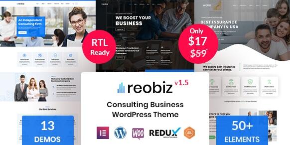 Reobiz v8.0.5（已汉化） – WordPress商务咨询主题