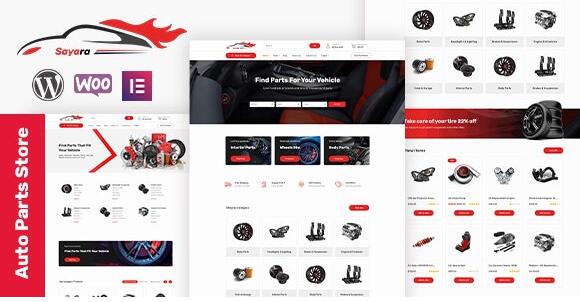 Sayara v1.2.3无限制版（已汉化） – 汽车配件商店WooCommerce WordPress主题