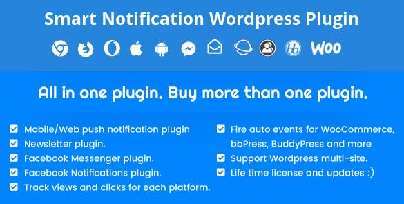 Smart Notification v10.3无限制版 – WordPress智能通知插件