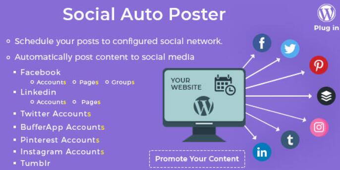 Social Auto Poster v5.5.5（已汉化）- WordPress自动发布内容到社交网络