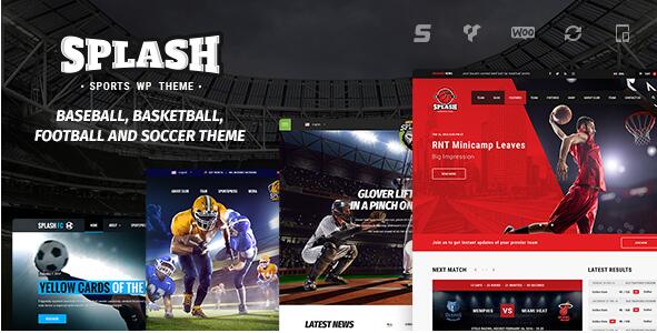 Splash v4.4.6 无限制版 – WordPress体育俱乐部主题