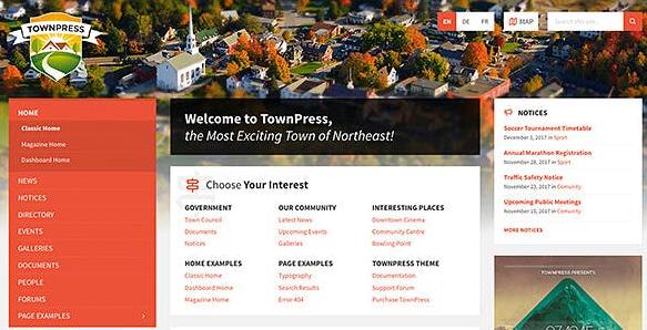 TownPress v3.8.13汉化无限制版 – WordPress市政主题