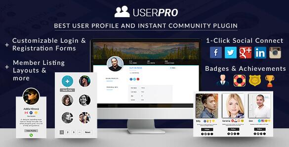 UserPro v5.1.16无限制版（已汉化） – WordPress社区和用户个人资料插件