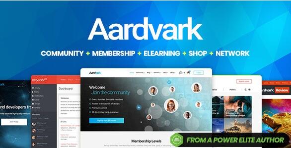 Aardvark v4.7（已汉化） –  BuddyPress社区，会员，主题