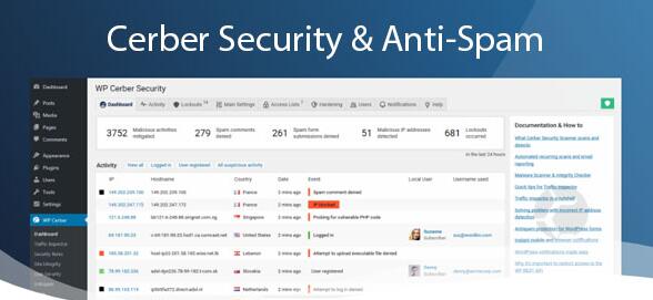 Cerber Security Pro v9.1.0无限制版（已汉化） – WordPress安全插件