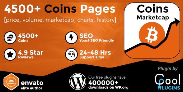 Coins MarketCap v5.8.0（已汉化90%） – WordPress加密货币插件