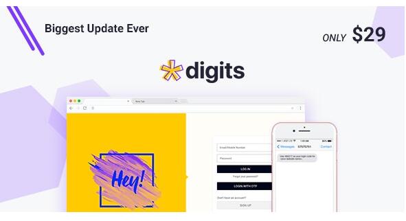 Digits v9.2.2内置激活(已汉化)+ Addons – WordPress手机注册和登录插件