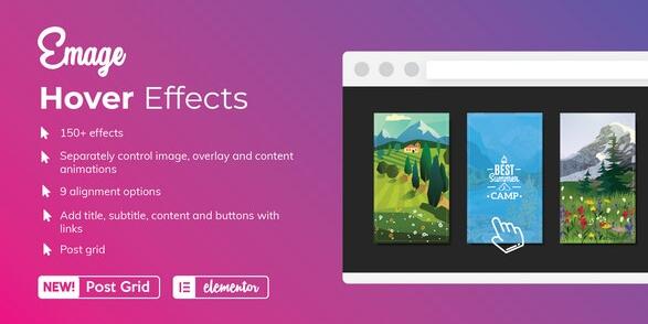 Emage – Elementor 4.5.1的图像悬停效果无限制版