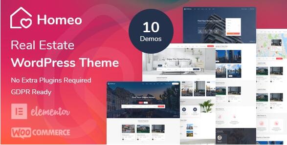 Homeo v1.2.60 – WordPress房地产主题
