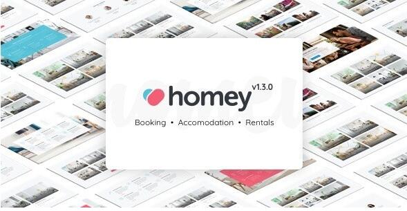 Homey v2.4.7 无限制版 – WordPress预订和租赁主题