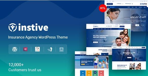 Instive v1.2.2无限制版 –WordPress保险主题
