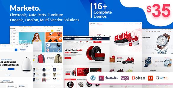 Marketo v5.3.0 – Marketplace Woocommerce WordPress主题
