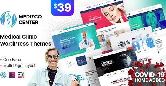 Medizco v3.7.2无限制版 – WordPress医疗保健和牙科诊所主题