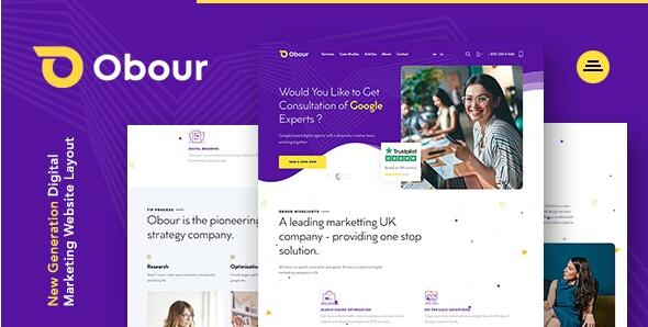 Obour v1.0.0 –数字营销公司WordPress主题
