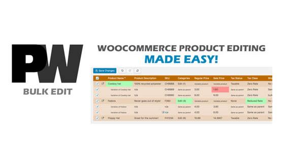 PW WooCommerce Bulk Edit Pro v3.290无限制版（已汉化） – WooCommerce批量编辑产品插件