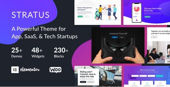 Stratus v4.2.5 –应用程序，SaaS和软件启动技术主题