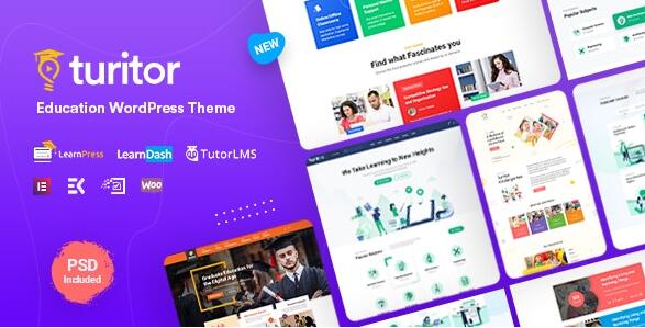 Turitor v1.5.4 – LMS和教育WordPress主题