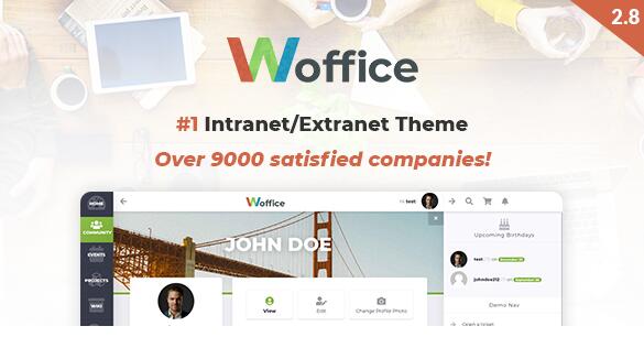Woffice v5.4.40（已汉化） – WordPress内网/外网主题