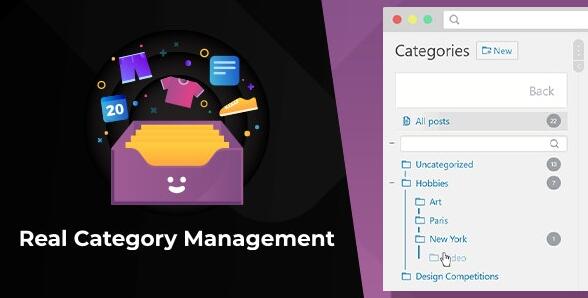 WordPress Real Category Management v4.2.72无限制版 – wordpress分类自定义树形菜单插件