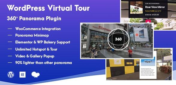 WordPress Virtual Tour 360 Panorama v1.2.1无限制版