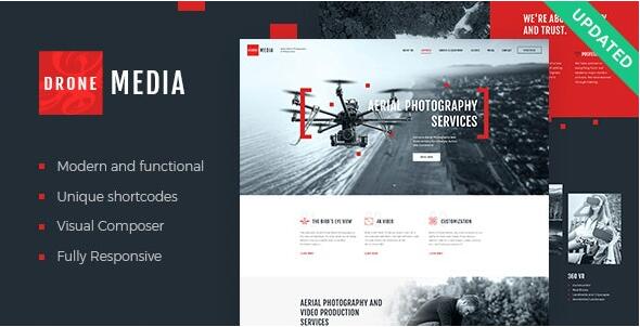 Drone Media v2.2 – WordPress航拍摄影和摄像主题