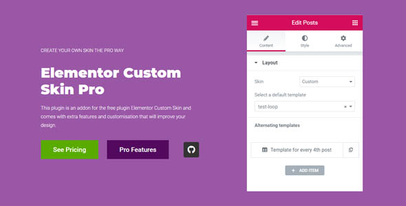Elementor Custom Skin Pro v4.2.4无限制版 – WordPress自定义皮肤插件