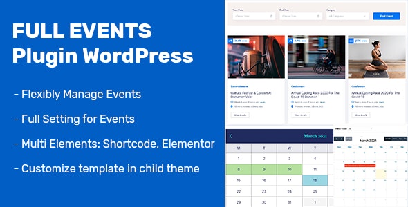 FullEvents v1.3.3 – WordPres事件插件
