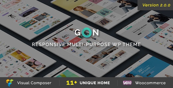 Gon v2.5.5 –WordPress响应式多用途主题