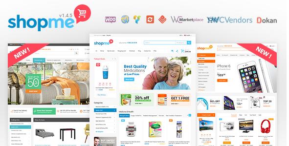 ShopMe v1.6.6无限制版–多供应商Woocommerce WordPress主题