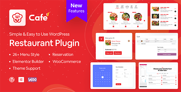 WP Cafe v2.2.29（已汉化） – WordPres食品订购插件