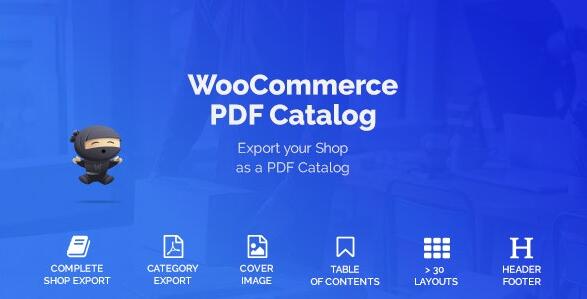WooCommerce PDF Catalog v1.18.9无限制版（已汉化）- 产品目录打印PDF插件