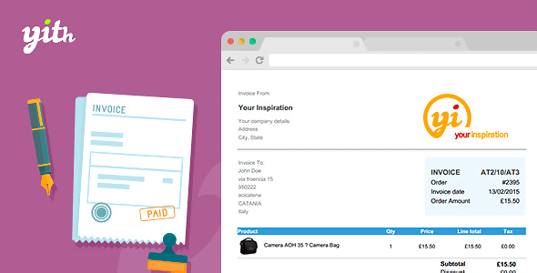 YITH WooCommerce PDF Invoice and Shipping List v4.38.0无限制版