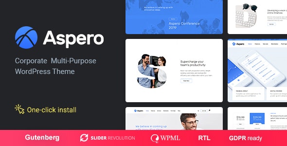Aspero v1.0.5 – WordPress现代商业主题