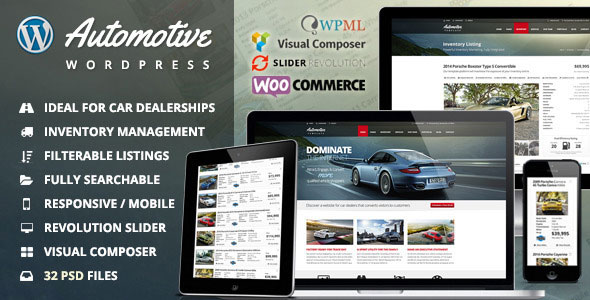 Automotive v13.3.3 – WordPress汽车经销商业务主题