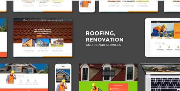 Roofing v3.4无限制版 – WordPress建筑公司主题