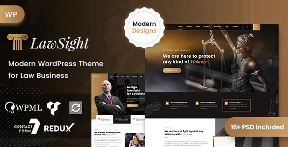Lawsight v1.1.1无限制版 – WordPress律师事务所主题