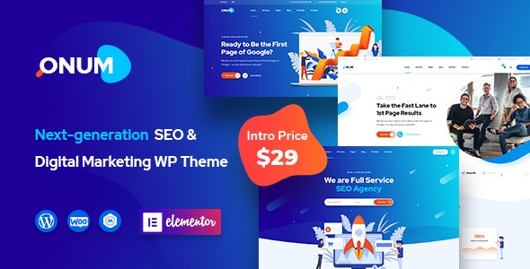 Onum v1.2.16.18 – WordPress SEO营销主题