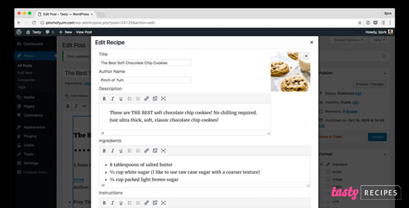 Tasty Recipes v4.0.7 – WordPres美食网站插件