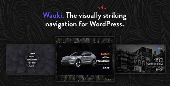 Wauki v1.1 – WordPress多级全屏菜单插件
