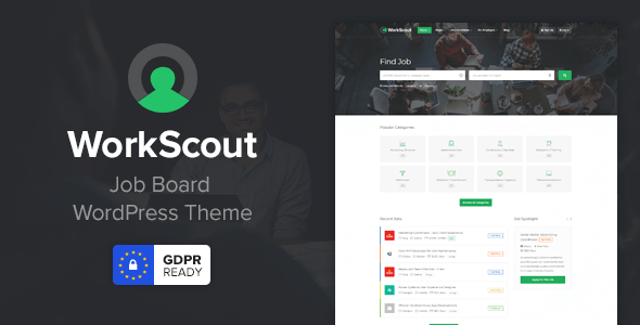 WorkScout v4.1.12激活版 – WordPress工作版主题
