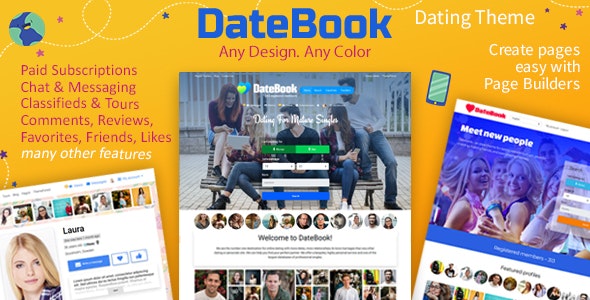DateBook v5.0.8 – WordPress约会主题