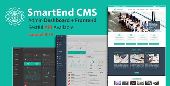 SmartEnd CMS v13.0.0 – Laravel管理仪表盘