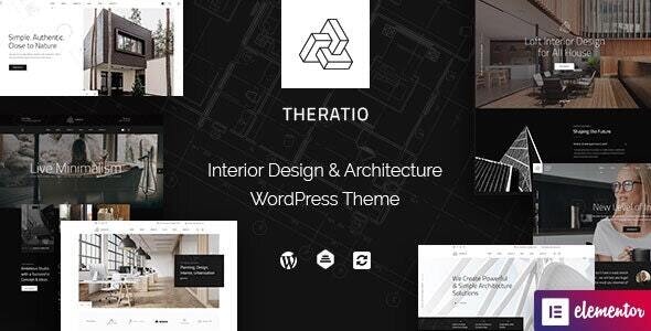Theratio v1.3.8.8（已汉化） – WordPress建筑与室内设计主题