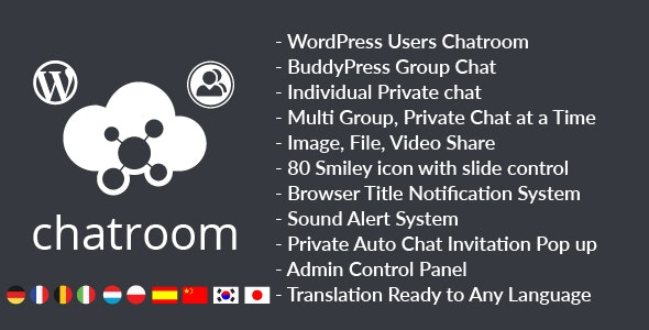 WordPress Chat Room, Group Chat Plugin v1.0.7 – WordPress聊天室插件