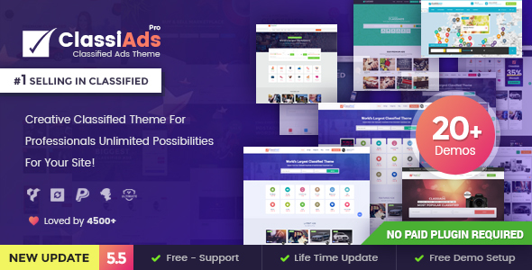 Classiads v6.1.9 – WordPress分类广告主题